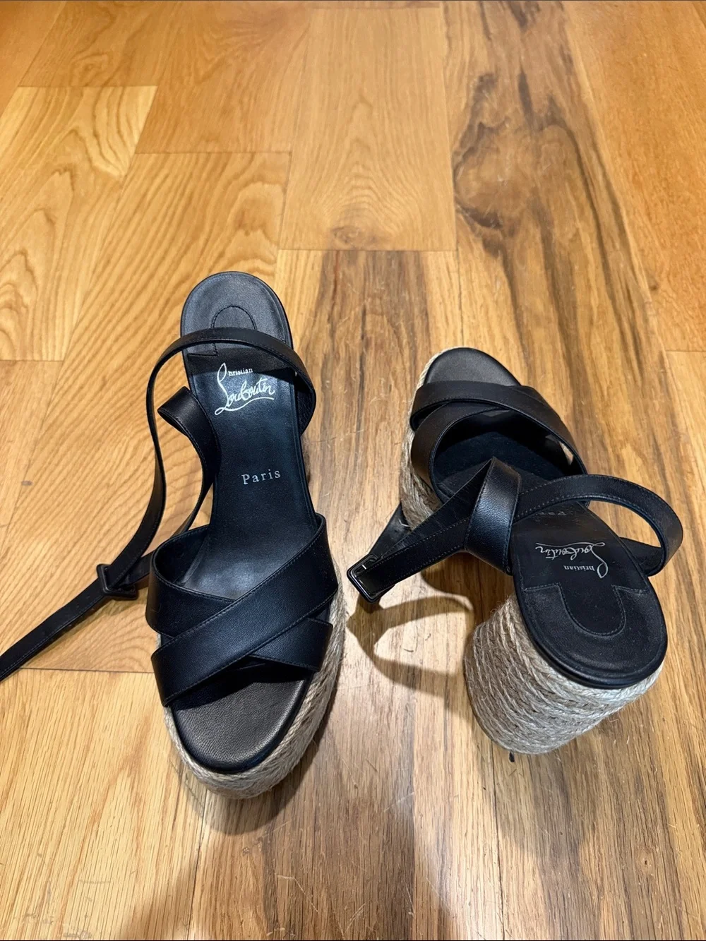 Women’s  Christian Louboutin Calakala 130 Platform Espadrille Sandals